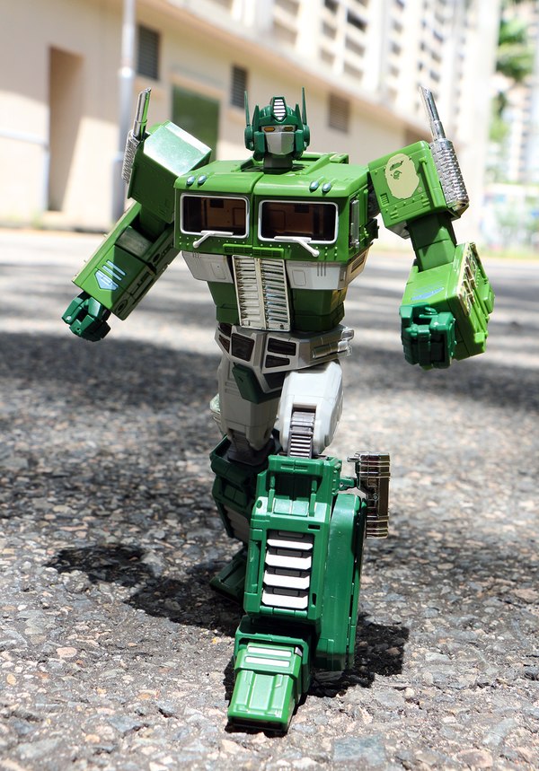 New Images Bathing Ape Masterpiece MP 10 Convoy Bape Version Green Redeco Figure  (7 of 18)